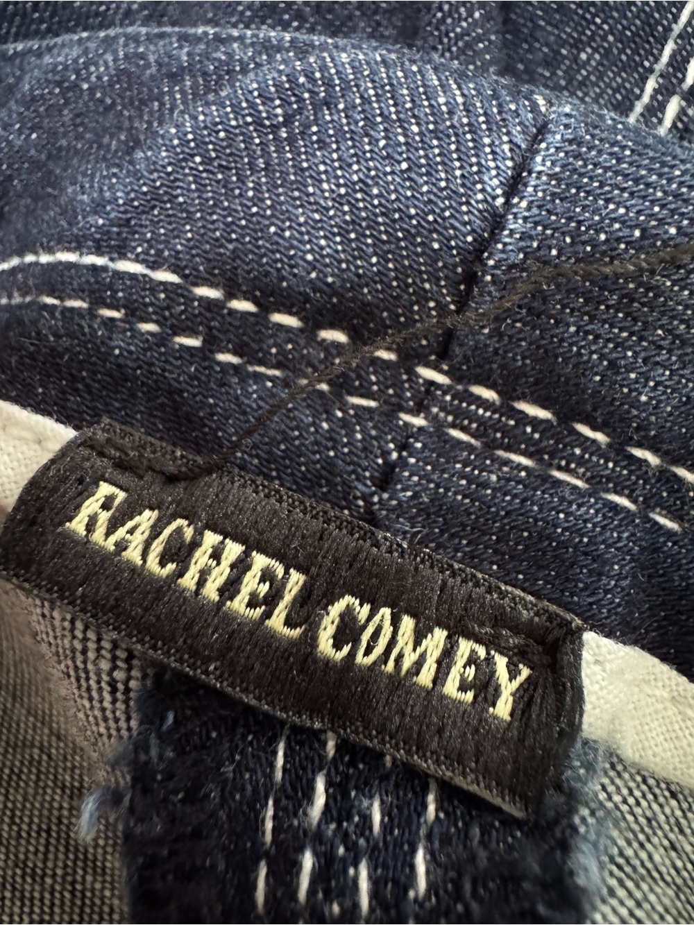 Rachel Comey Mid Rise Straight Jeans Dark Wash Size 4 - Picture 9 of 11